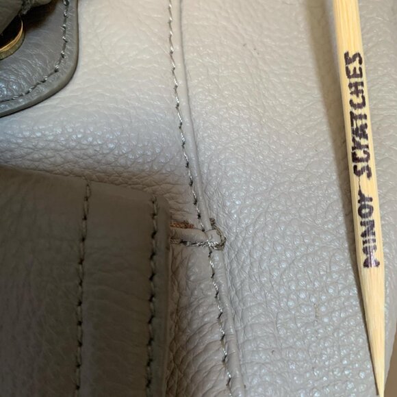 Emma Fox two-tone leather satchel - Picture 8 of 8